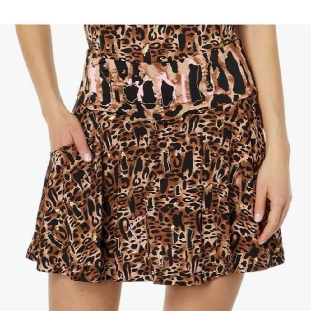 Jamie Sadock Rainforest Skort Skirt Animal Print w/ Pockets 2 Tennis Golf 2